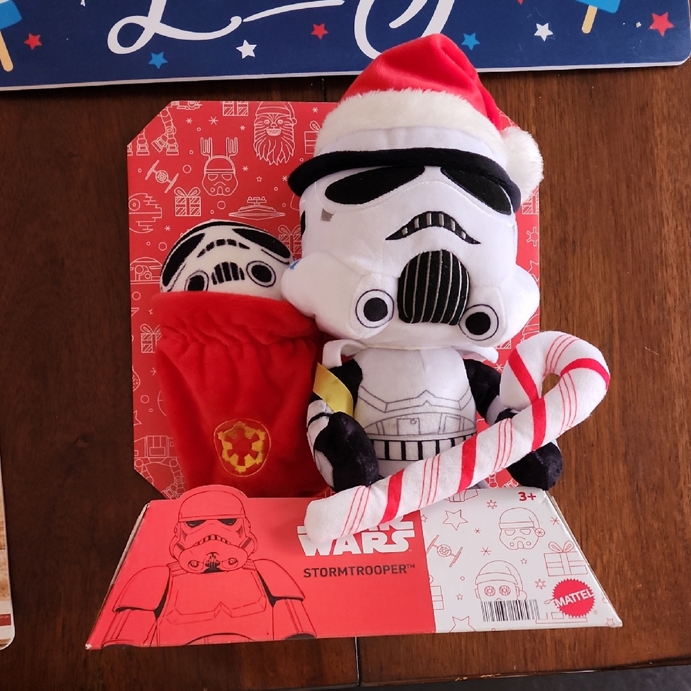 Star Wars Stormtrooper Plush with Santa Hat